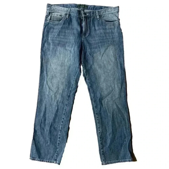 Ralph Lauren LRL Jeans Co Size 10 Women's Blue Denim CLASSIC BOOTCUT 5 Pockets - Picture 1 of 5